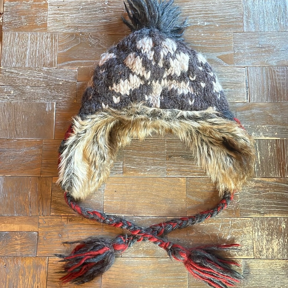 American Eagle Outfitters Wool Alpaca Faux Fur Trapper Hat🖤